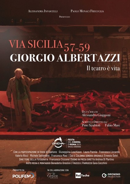 Copertina: Giorgio Albertazzi — Via Sicilia 57/59